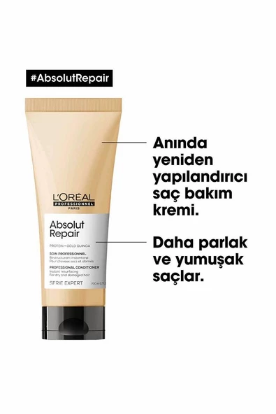 Serie Expert Absolut Repair Yıpranmış Saçlar Için Onarıcı Saç Bakım Kremi 200m - Resim 8