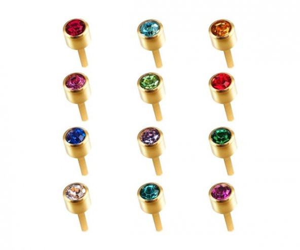 Qpp Kulak Delme Küpesi 12 Çift Sarıya Karışık