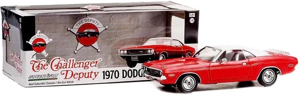 Greenlight Challenger Deputy 1970 Dodge Challenger 1/18 Model Araba