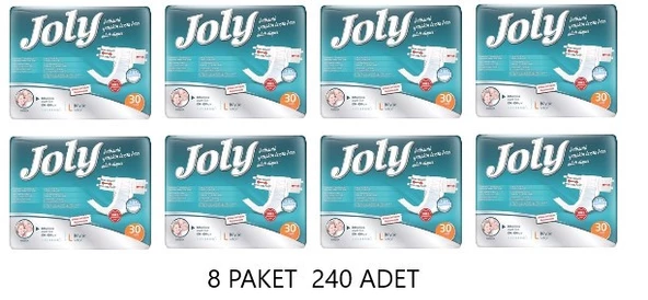 JOLY HASTA  ALT BEZİ  LARGE  BEDEN  8 PAKET 240 ADET