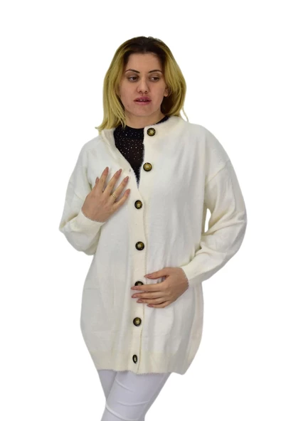 Kadın Triko Düğmeli Hırka 2416 BGL-ST04066 - Resim 8