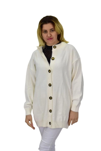 Kadın Triko Düğmeli Hırka 2416 BGL-ST04066 - Resim 4