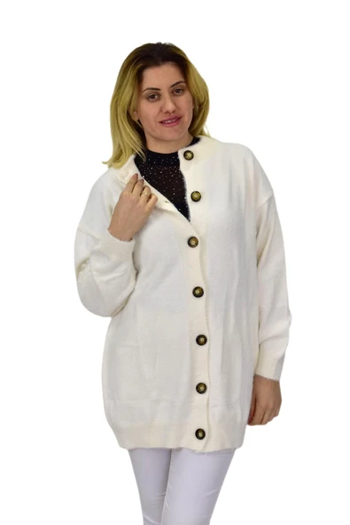 Kadın Triko Düğmeli Hırka 2416 BGL-ST04066 - Resim 2