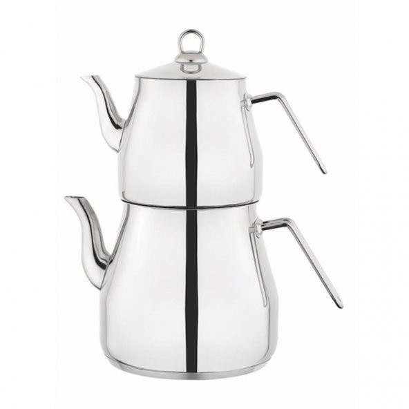 Lines Mega Piramit Çelik Çaydanlık Takımı Sülale Boy XXL Sade