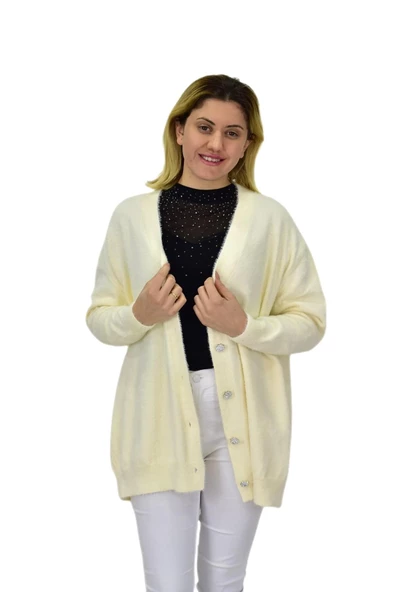 Kadın Triko Düğmeli Hırka 24153 BGL-ST04067 - Resim 8