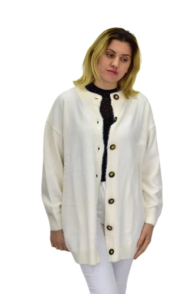 Kadın Triko Düğmeli Hırka 2416 BGL-ST04066 - Resim 7