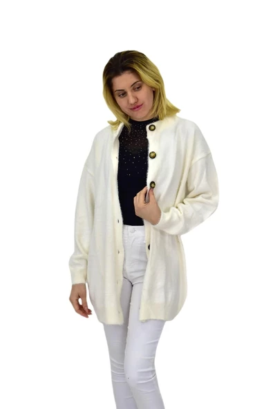 Kadın Triko Düğmeli Hırka 2416 BGL-ST04066 - Resim 5