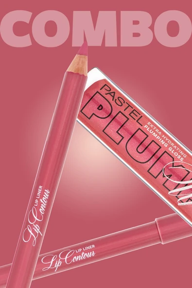 PASTEL PROFASHION PLUMPING GLOSS 206 + PASTEL LIP CONTOUR LIP LINER 51 - 6