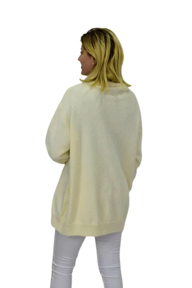 Kadın Triko Düğmeli Hırka 24153 BGL-ST04067 - Resim 6