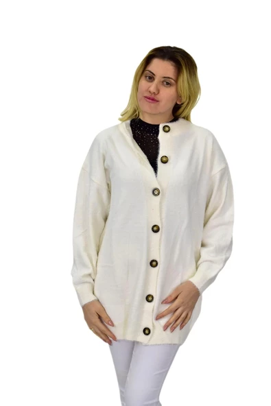 Kadın Triko Düğmeli Hırka 2416 BGL-ST04066 - Resim 3