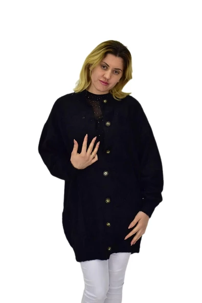 Kadın Triko Düğmeli Hırka 2416 BGL-ST04066 - Resim 9