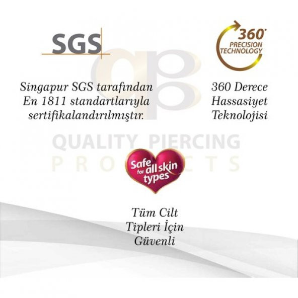 Qpp Kulak Delme Küpesi 12 Çift Sarıya Beyaz Büyük Taş - 3