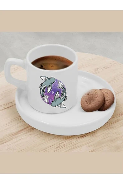 Özcan Tasarım Türk Kahvesi Fincanı Balık  Burcu Fincan