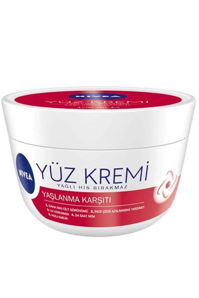 Nivea Yüz Kremi Yaşlanma Karşıtı Yağlı His Bırakmaz 100 ml