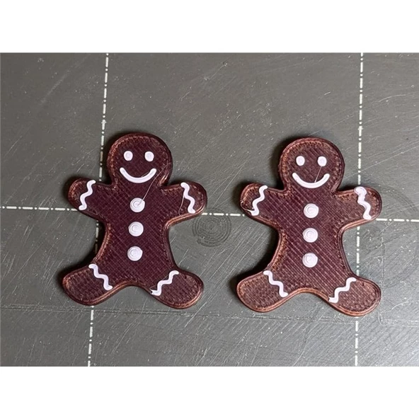 Gingerbread Man Küpe Seti - 2