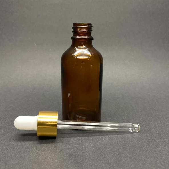 50mlkahverengi cam damlalıklı 12 adet, Ecza şişesi, Damlalıklı şişe, propolis şişesi, damlatmalı şişe, saç serum şişesi, ecza şişesi