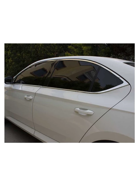 Skoda Superb Krom Cam Çerçeve Seti Paslanmaz Çelik 12 Parça 2015-2022 superb - Resim 3