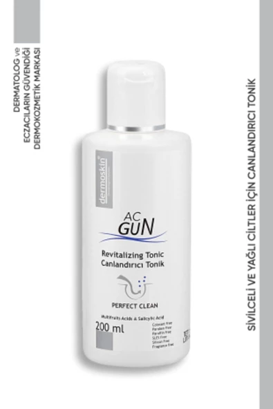 DERMOSKİN ACNEGUN CANLANDIRICI TONİK 200 ML - Resim 3