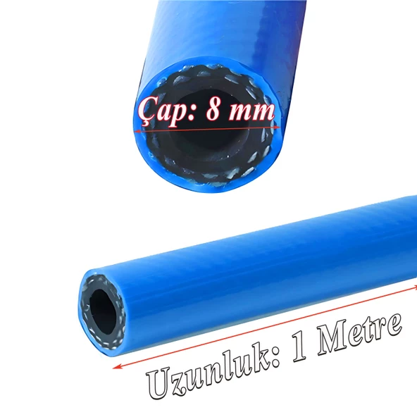 Basınçlı İlaçlama Hortumu Ağaç Bitki Yaprak Sebze Meyve Tarım Ziraat Hortum 240 Bar 8 mm 20 Metre - 2