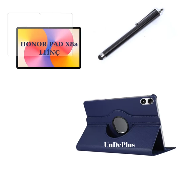 Honor Pad X8a 11inç Kılıf Dönen Tablet Kilifi Ekran Koruyucu+Kalem (HonorPad X8/X8 Pro Değildir) - 7