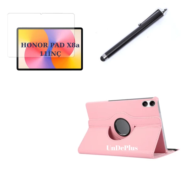 Honor Pad X8a 11inç Kılıf Dönen Tablet Kilifi Ekran Koruyucu+Kalem (HonorPad X8/X8 Pro Değildir) - 6