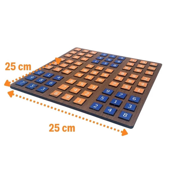 BUFFER® 9 Bölümlü Ahşap Sudoku Eğitici Oyun Seti - 3