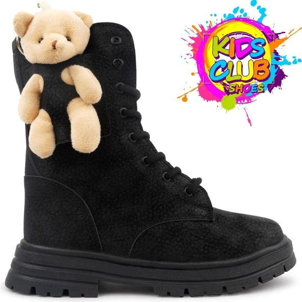 Kids Club Shoes Perla Hayvan Figürlü Ortopedik Kaymaz Taban Unisex Çocuk Bot - Resim 4