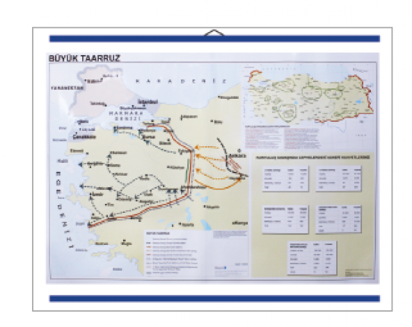 BÜYÜK TAARRUZ HARİTASI 85X115 CM