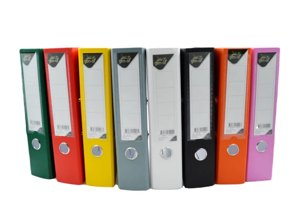 Gen-Of Plastik Klasör Geniş Turuncu 10 Lu - Resim 2