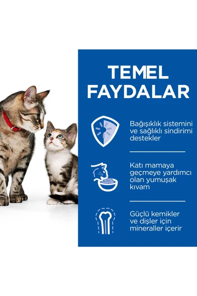 Hill's SCIENCE PLAN Tavuklu ve Hindili Yavru ve Anne Kediler için Yumuşak Püre Konserve 85gr