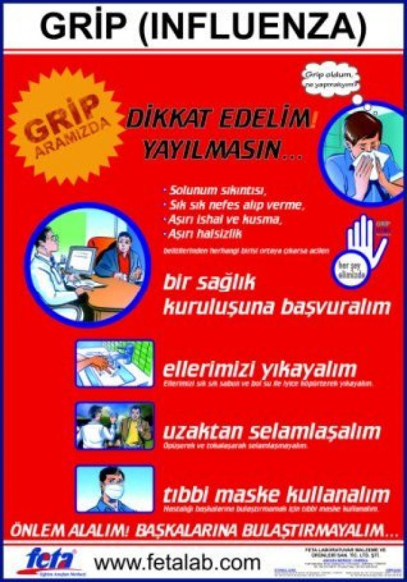 İnfluenza Eğitim Plakası (GRİP) ürün görseli