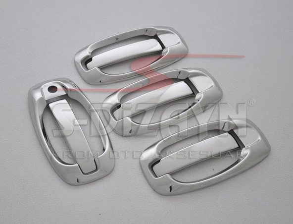 S-Dizayn Fiat Doblo Krom Kapı Kolu 4 Kapı 8 Prç 2010-2022 (Set) - Resim 2