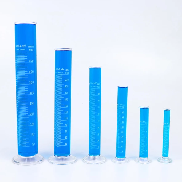 DERECELİ SİLİNDİR (50 ml. 1/2 Böl. Cam) MEZUR - Resim 6