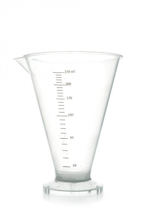 KONİK DERECELİ KAP(Şeffaf 250 ml.) ürün görseli