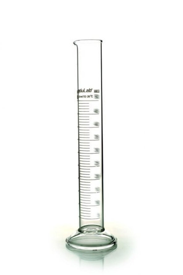 DERECELİ SİLİNDİR (25 ml. Cam) MEZUR - Resim 2