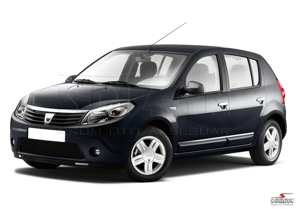 S-Dizayn Dacia Sandero Kapı Koruma Çıtası Krom 2008-2013 - 2