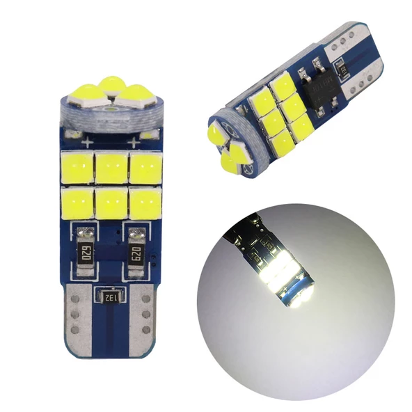 Dekoratif led ampul T10-18SMD 3030CANBUS 12V çift beyaz/ LAAM867 - 5