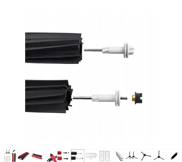 srfn ticaret Roborock S8 Max / S8 MaxV / S7 MaxV Ultra / S80-S85 Uyumlu Ana Fırça-1 Adet (Çiftli) - Resim 4