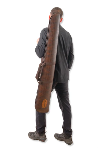 Lüks Tüfek Kılıfı - Savage - Kahve Yılan - 71 Namlu - Resim 5