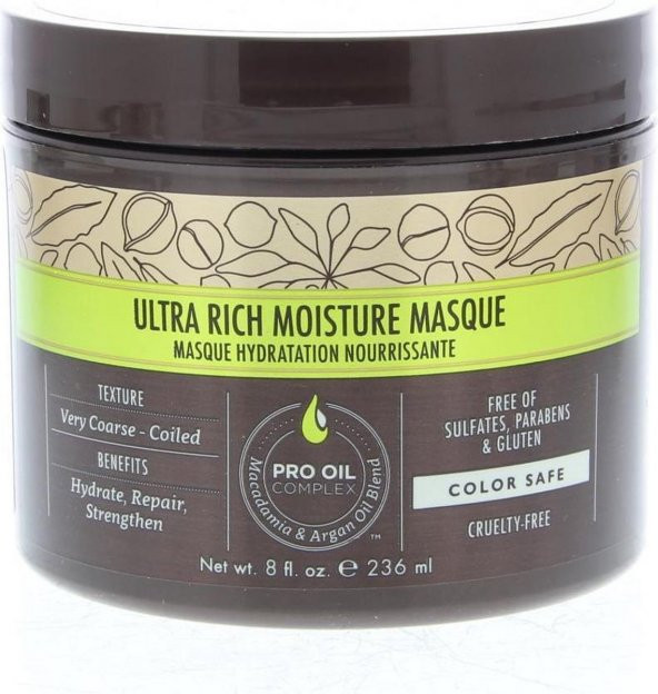Macadamia Professional Ultra Rich Moisture Masque 236ML