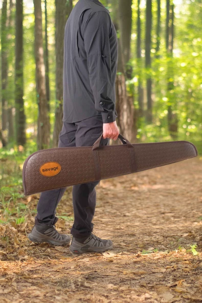 Lüks Tüfek Kılıfı - Savage - Kahve Timsah - 51 Namlu - Resim 3