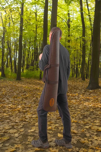 Lüks Tüfek Kılıfı - Savage - Kahve Timsah - 51 Namlu - Resim 2