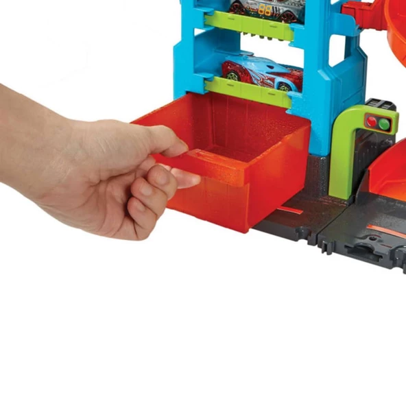 Hot Wheels Mega Araba Yıkama Kulesi - Mavi Su Dünyası - Resim 4