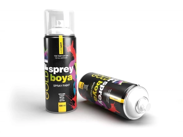 GOLDFİX Sprey Boya 400 ml (Gri)