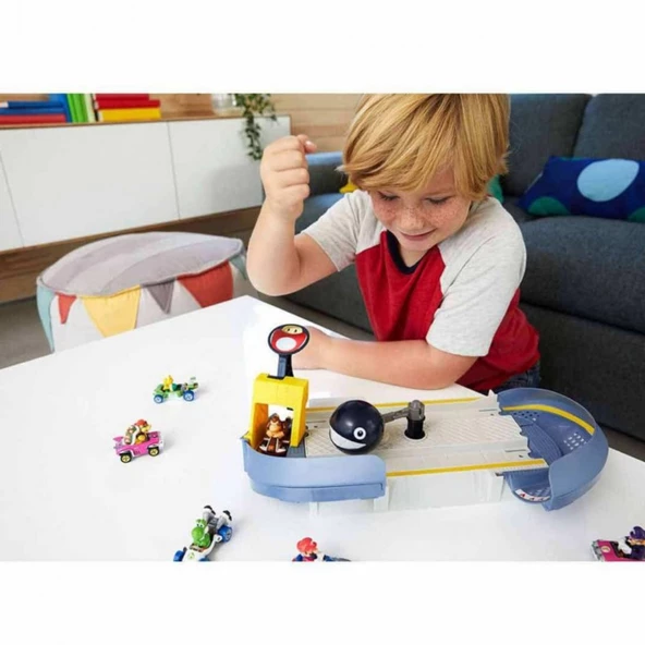 Hot Wheels Mario Kart Çılgın Yaratıklar Oyun Seti- Mavi Su Dünyası - 5