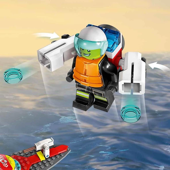 LEGO City İtfaiye Kurtarma Teknesi 60373 - 5