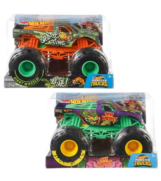 Hot Wheels Monster Trucks 1:24 Arabalar - Mavi Su Dünyası - 1