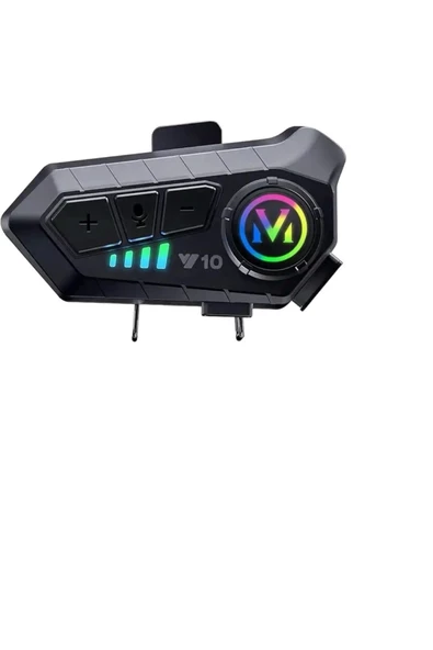 Y10 Motorsiklet Kask Kulaklık Intercom Rgb Işıklı KURYELER İÇİN