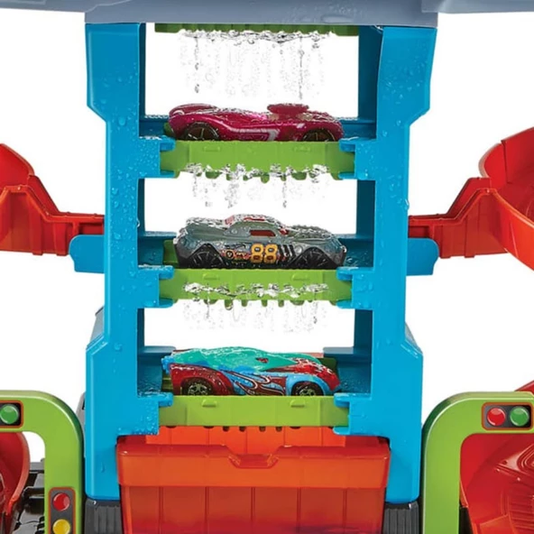 Hot Wheels Mega Araba Yıkama Kulesi - Mavi Su Dünyası - Resim 3