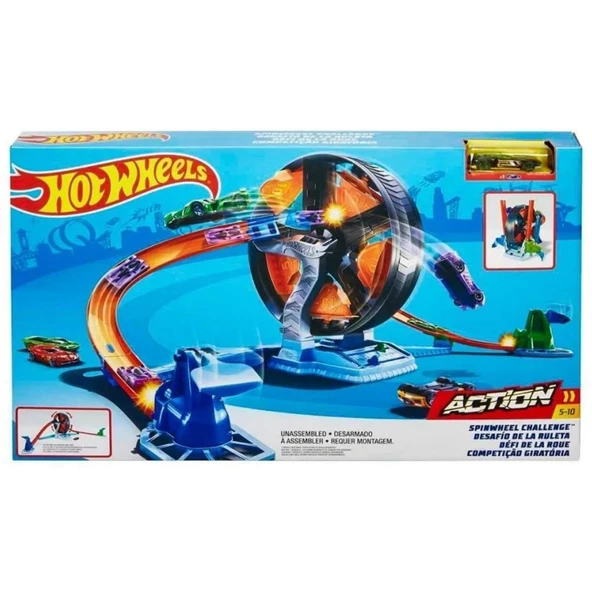 Hot Wheels Dönen Tekerlek Macerası Yarış Seti - Mavi Su Dünyası - 5
